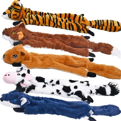 SHARLOVY Dog Squeaky Toys 5 Pack, Pet Toys Crinkle Dog Toy No Stuffing Animals Dog Plush Toy Dog Chew Toy for Large Dogs and Medium Dogs Squeeky Doggie Toys 5 Pack for Large Dogs Multi-Colored SHARLOVY Dog Squeaky Toys 5 Pack, Pet Toys Crinkle Dog Toy No Stuffing Animals Dog Plush Toy Dog Chew Toy for Large Dogs and Medium Dogs Squeeky Doggie Toys 5 Pack for Large Dogs Multi-Colored